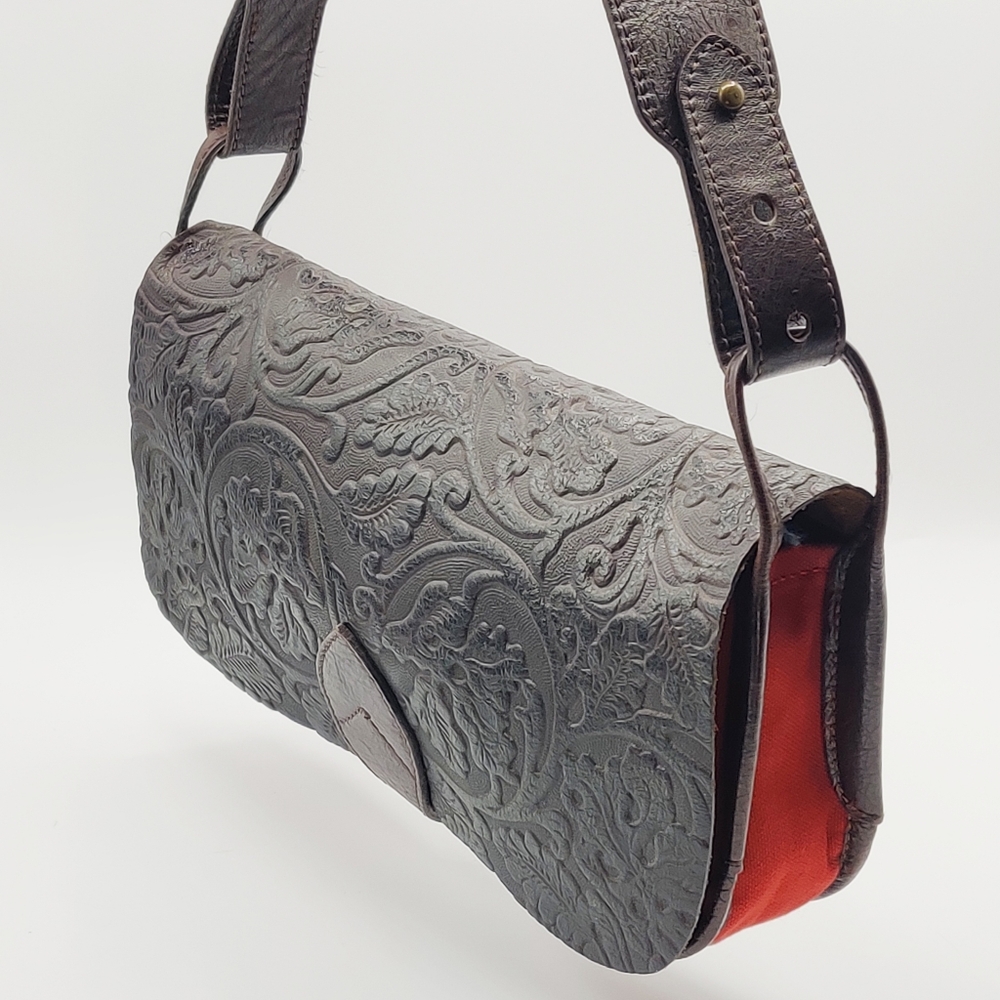 Kenzo Embossed Leather Handbag - Picture 2 of 9
